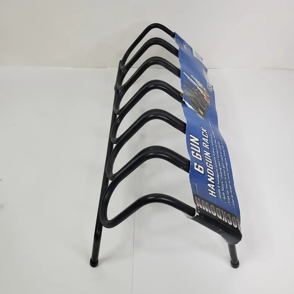Lockdown 6 Hand Muzzle Rack/Storage Perfect Safe/Organizer with Vinyl Coating